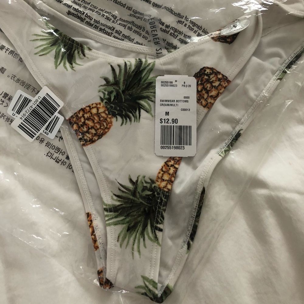 Forever21 Pineapple Bikini Bottoms M